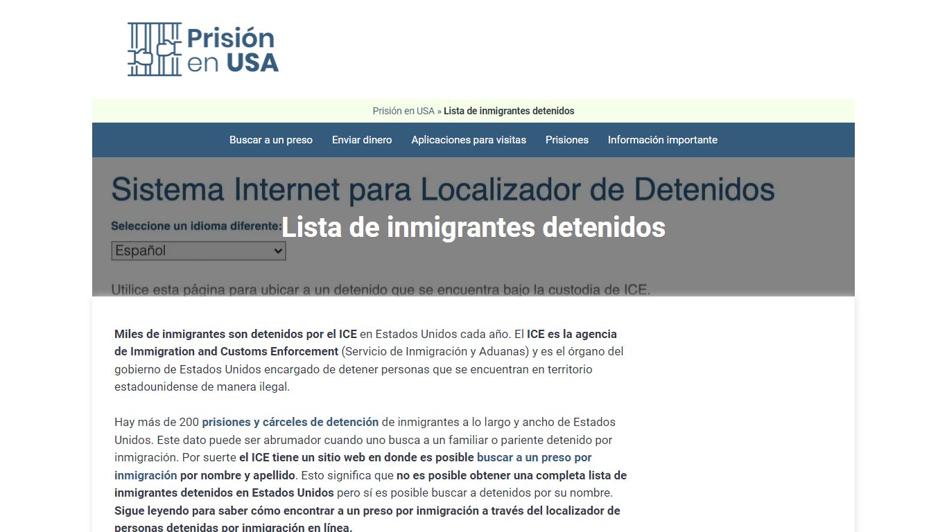 🥇 Lista de inmigrantes detenidos en Estados Unidos [2021]